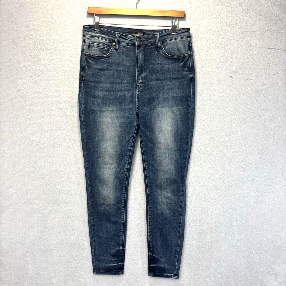 Judy Blue High Rise Skinny Jeans Womens 13/31 Blue Stretch Denim